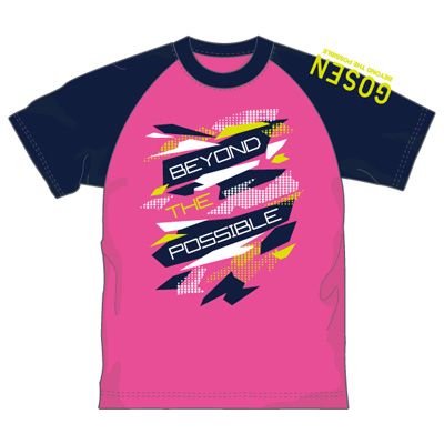 ゴーセン 2018春企画Tシャツ プラクティス ラグラングラフィック (J18P04)