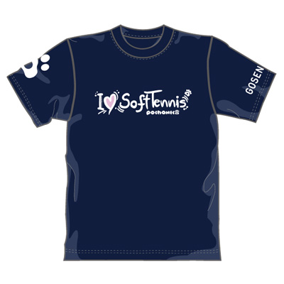 ゴーセン 2018春企画Tシャツ ぽちゃネコ I LOVE SOFTTENNIS (NPT02)