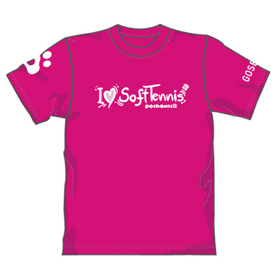 ゴーセン 2018春企画Tシャツ ぽちゃネコ I LOVE SOFTTENNIS (NPT02)